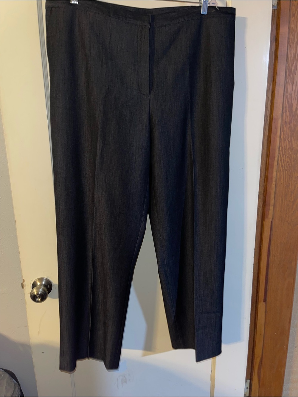 Ruby Rd. Dark Gray Straight-Leg Pants